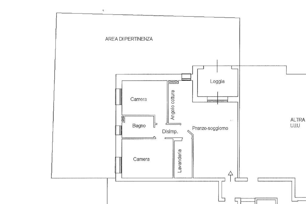 Trilocale Via Andersen, Sant'Ilario d'Enza - planimetria 1