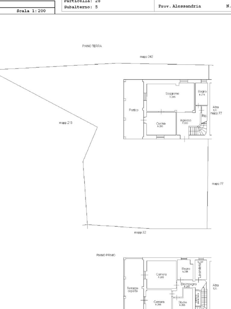 Independent house Via Pieve, Serravalle Scrivia - floor plans 1