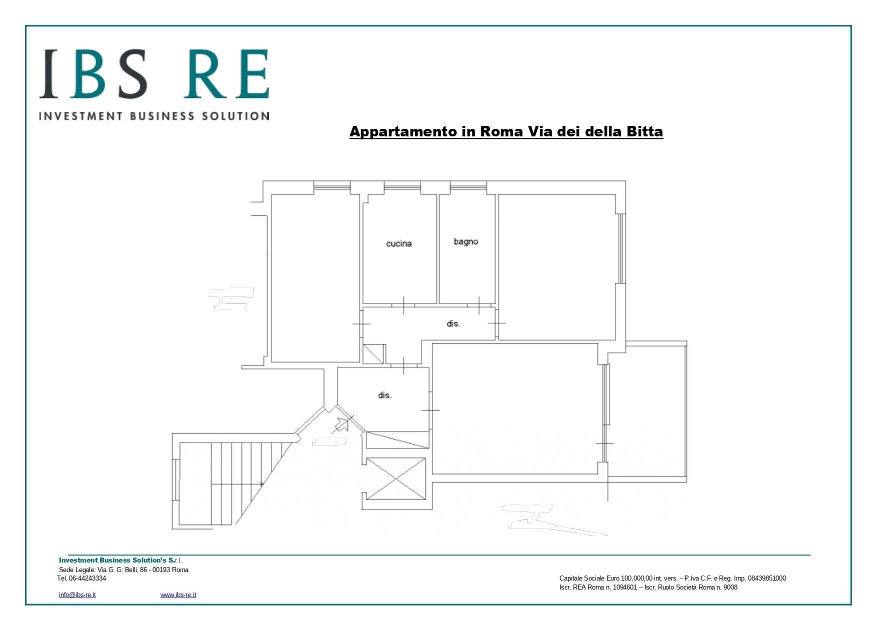 Foto 14 - Appartamento Via Dei Della Bitta, Roma - planimetria 1