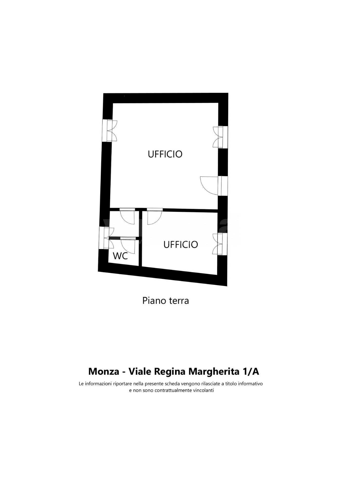 Foto 2 - Ufficio Viale Regina Margherita
 
1/A, Monza - planimetria 1
