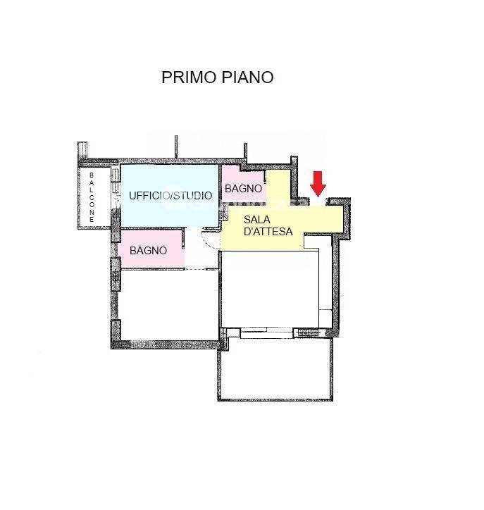 Foto 24 - Ufficio Via S. Girolamo Emiliani
 
21, Magenta - planimetria 1