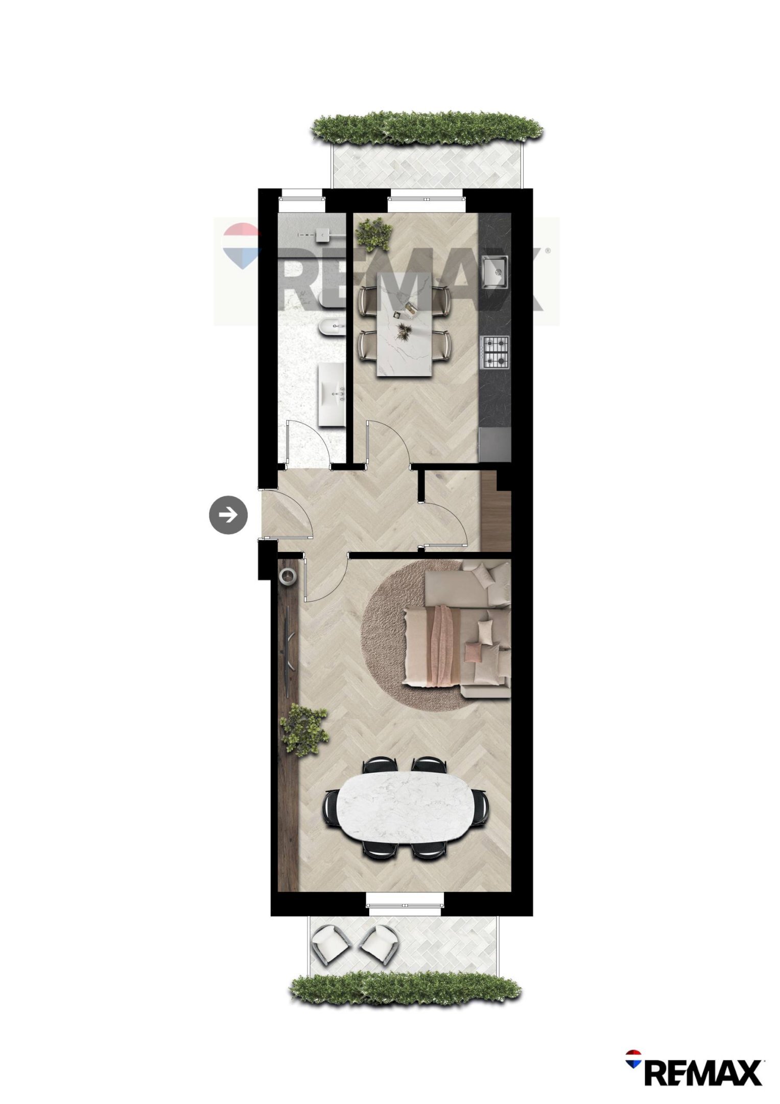 Pianta 2D - Monolocale Via Pozzuoli
 
8, Milano - planimetria 1