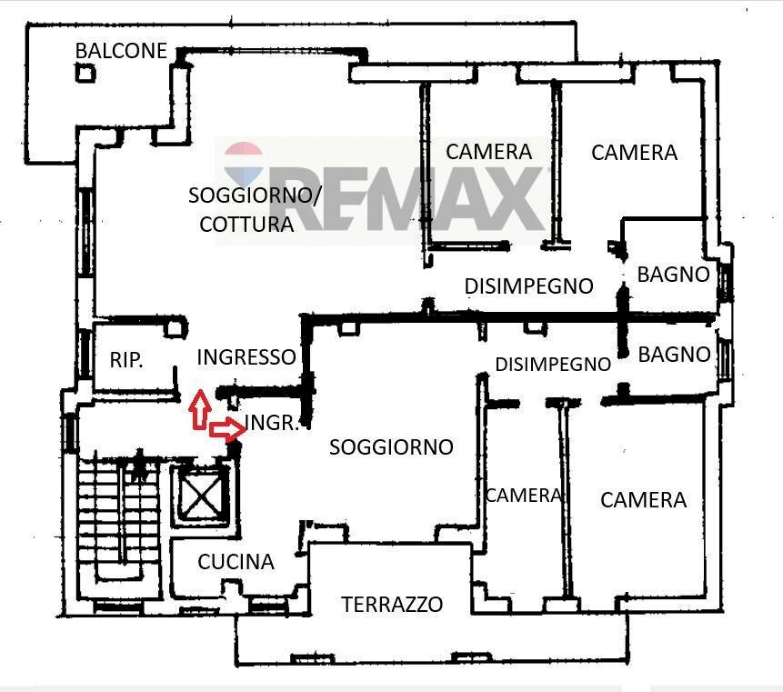 Pianta 2D - Apartment VIA VESPRI SICILIANI
 
69, Busto Arsizio - floor plans 1