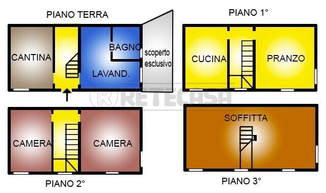 Retecasa - Valdagno - Planimetria - Casa semi indipendente Valdagno - planimetria 1