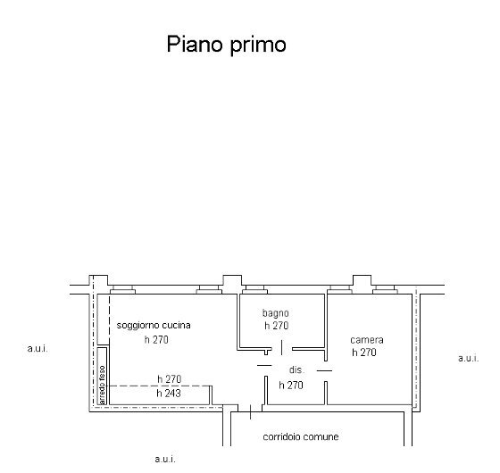 PLANIMETRIA APPARTAMENTO - Bilocale Via Gianni Rodari 14, San Zeno Naviglio - planimetria 1