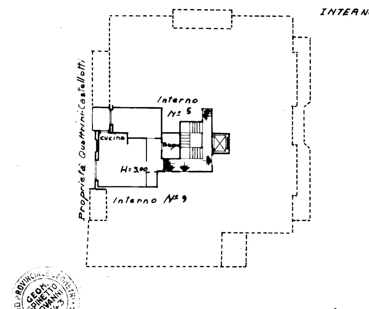 PLN_241973951_1 - Three-room apartment Via Fratelli Betti 21, Rapallo - floor plans 1