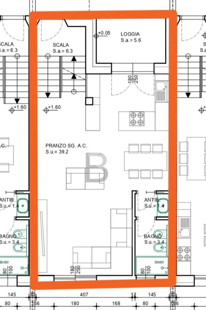 Terraced Villa Via Liberazione, Casalgrande - floor plans 1