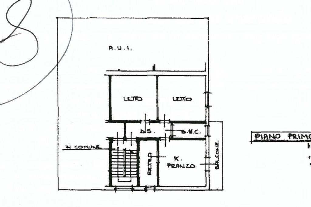 Three-room apartment Via Portici, Cesena - floor plans 1