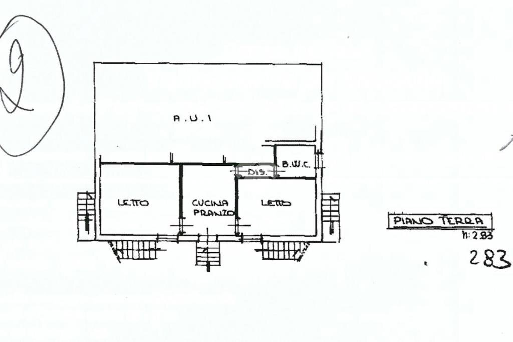 Trilocale Via Portici, Cesena - planimetria 1