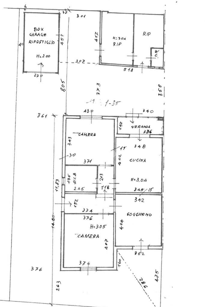 Terraced Villa Via Ubaldo Marchi, Rimini - floor plans 1