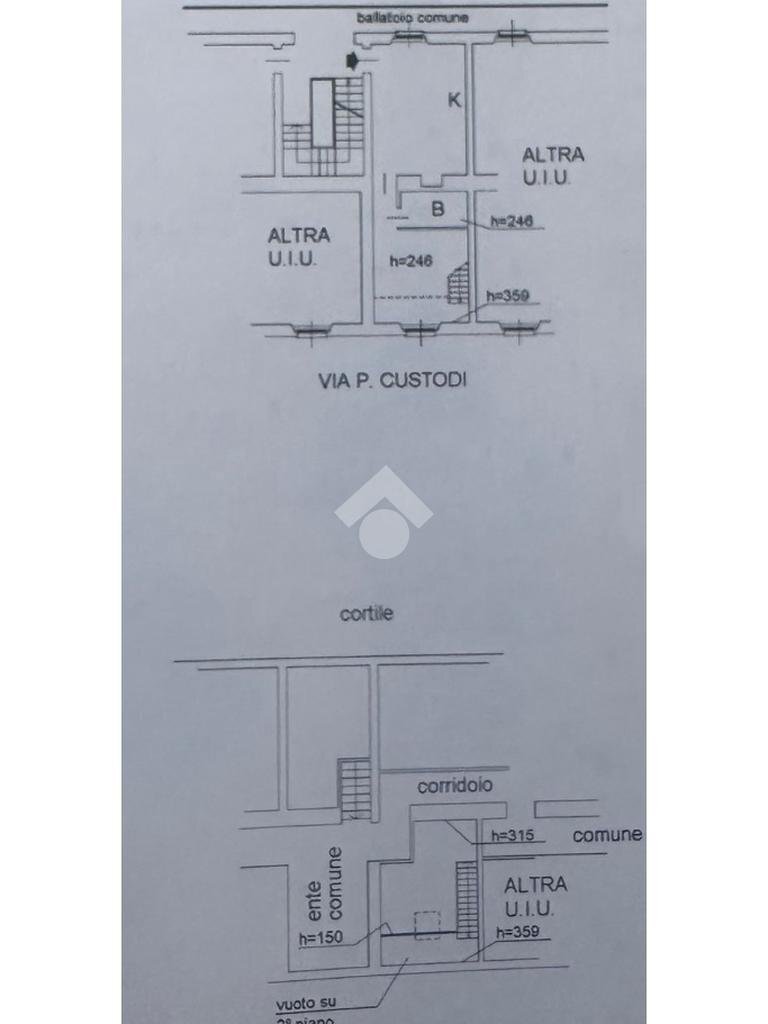Bilocale Via Custodi, Milano - planimetria 1