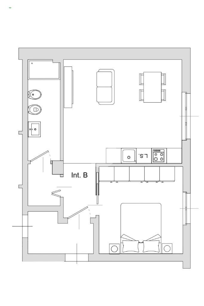 Two-room apartment via desiderio, Milano (neighborhood Lambrate) - floor plans 1