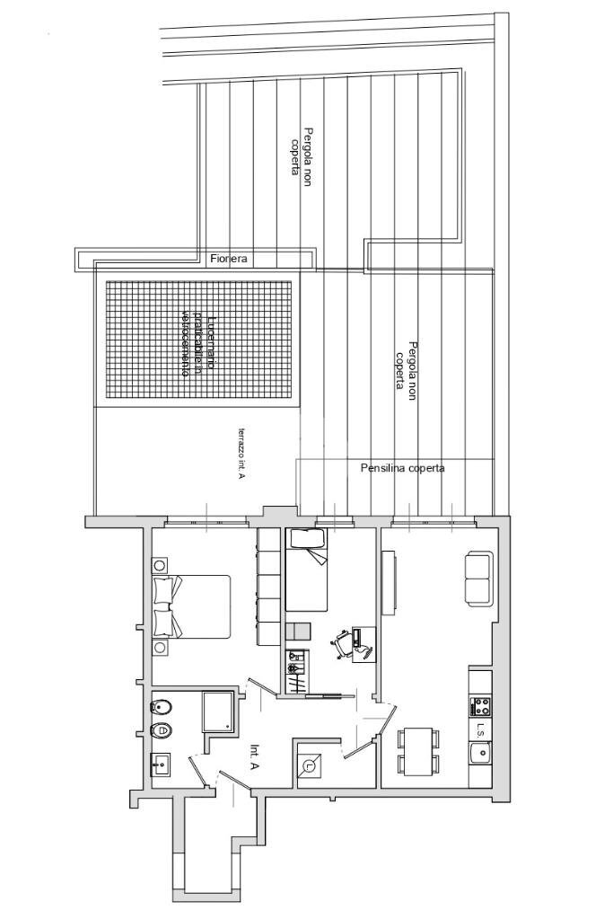 Three-room apartment via Desiderio, Milano (neighborhood Lambrate) - floor plans 1