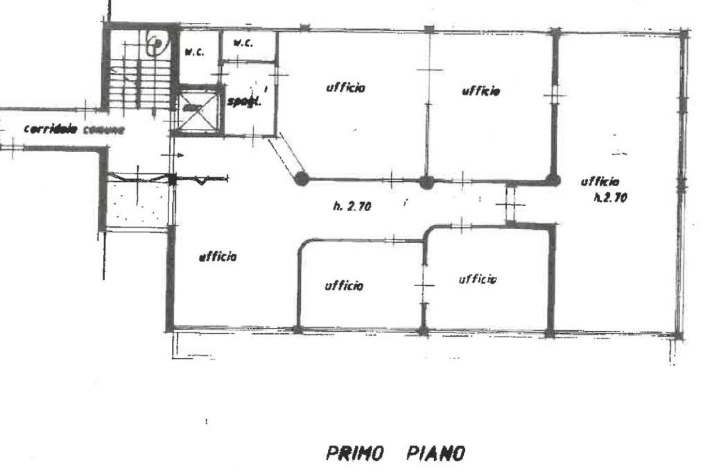 Office via circonvallazion epiazza d'armi, Ravenna - floor plans 1