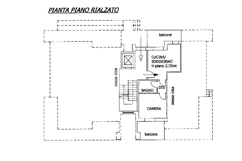 Bilocale Via Bra, Cherasco - planimetria 1