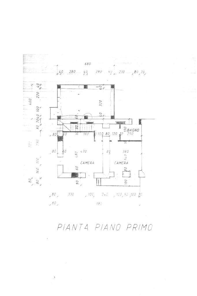 Semi-detached house Case sparse faraud, Pinasca - floor plans 1