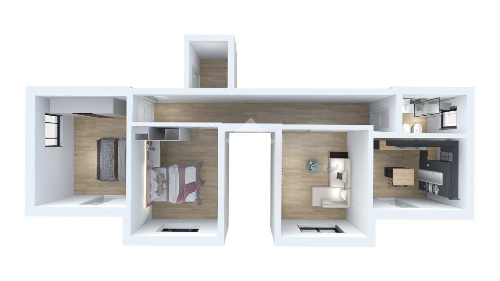Four-room apartment Frazione bose, Valdilana - floor plans 1
