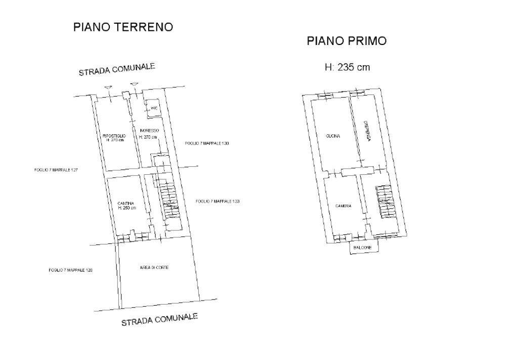 Casa semi indipendente Fr Molino, Valdilana - planimetria 1