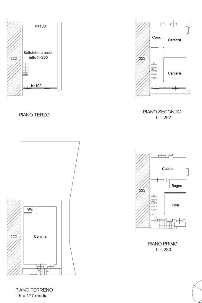Casa semi indipendente Frazione vacchiero, Camandona - planimetria 1