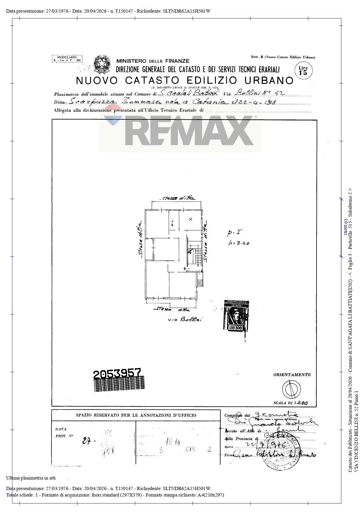 Pianta 2D - Appartamento Via Vincenzo Bellini
 
108, Sant'Agata Li Battiati - planimetria 1