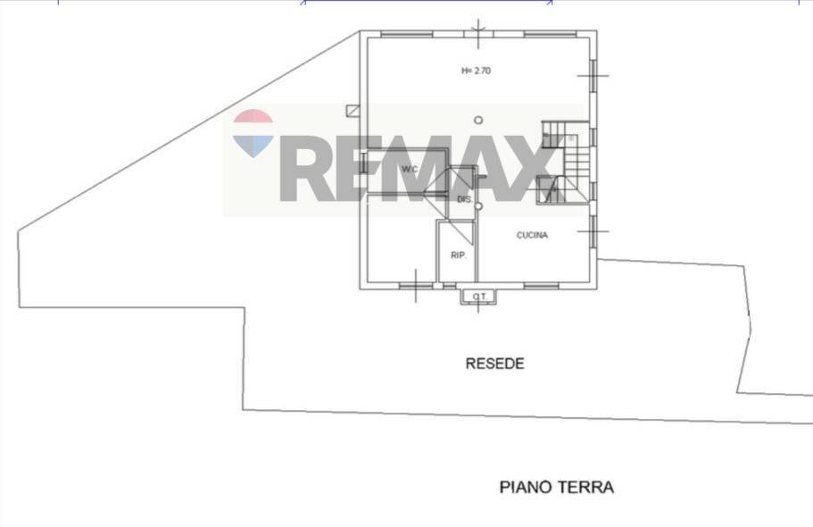 Pianta 2D - Villa VIA PIETRAMARINA
 
180, Vinci - planimetria 1