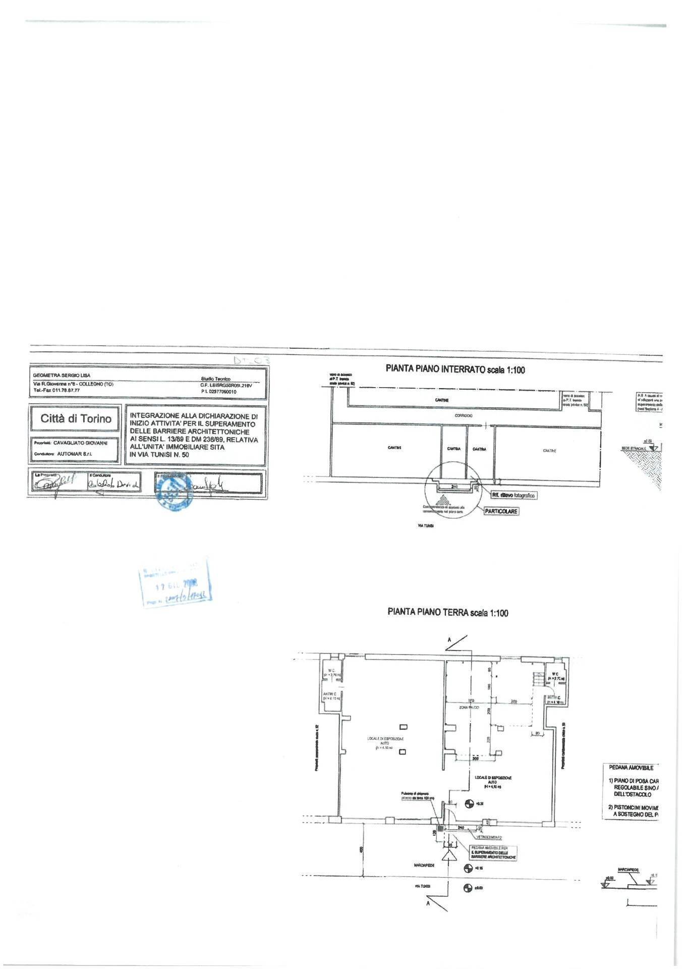 Foto 9 - Commercial Premises Via Tunisi
 
50, Torino - floor plans 1