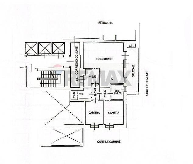 Pianta 2D - Three-room apartment Via Stresa
 
22, Milano - floor plans 1