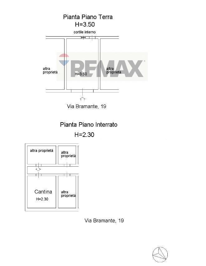 Pianta 2D - Commercial Premises Via Bramante
 
19, Milano - floor plans 1