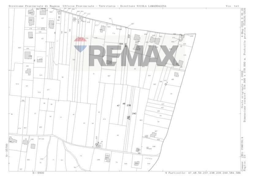 Pianta 2D - Building land Contrada Giardinello
 
000, Comiso - floor plans 1