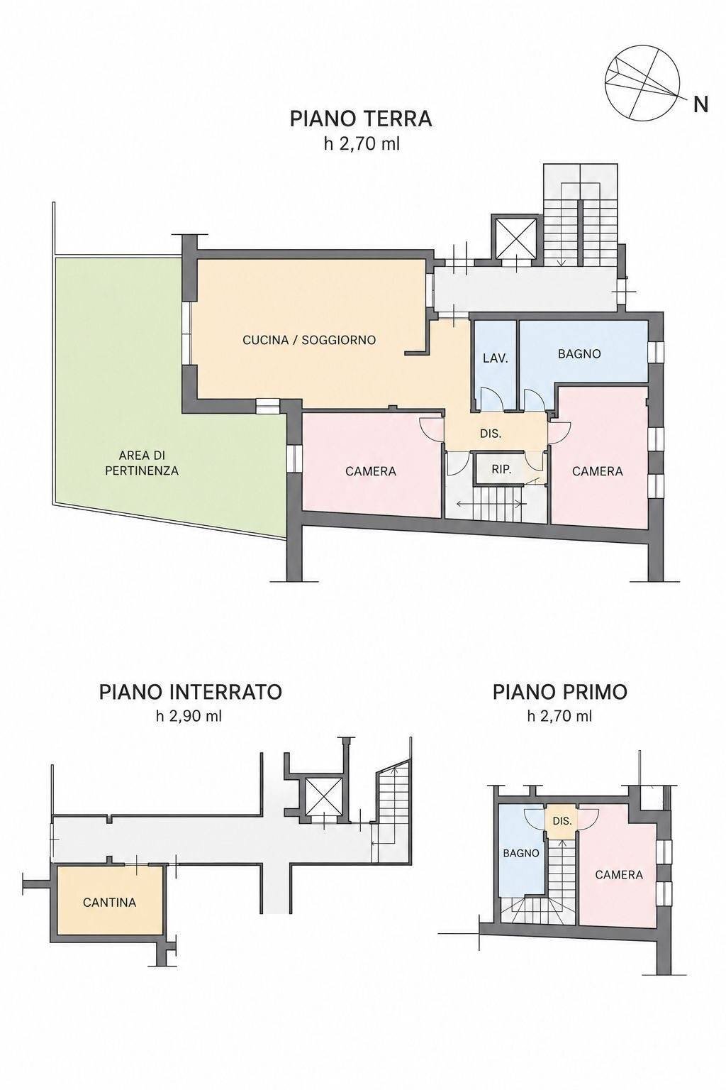 Foto 25 - Semi-detached Villa Piazza Marconi
 
8, Villaverla - floor plans 1