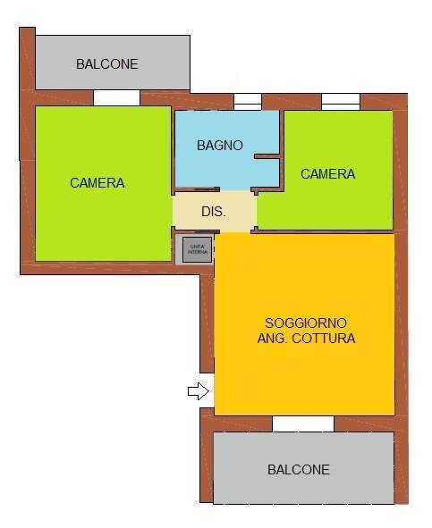 Foto 21 - Trilocale Viale Dante Alighieri, Piacenza - planimetria 1