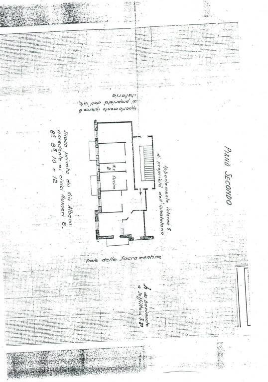 Planimetria - Three-room apartment via Albaro, Genova (neighborhood Albaro) - photo 3