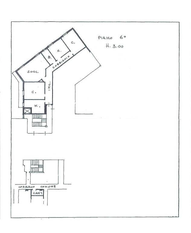 Planimetria - Appartamento via San Felice, Bologna (zona Centro Storico) - foto 2