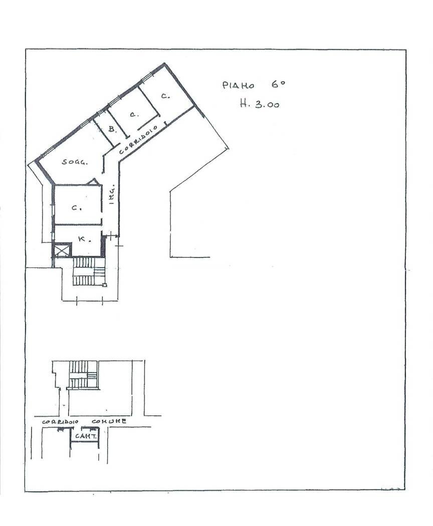 Appartamento via San Felice, Bologna (zona Centro Storico) - planimetria 1