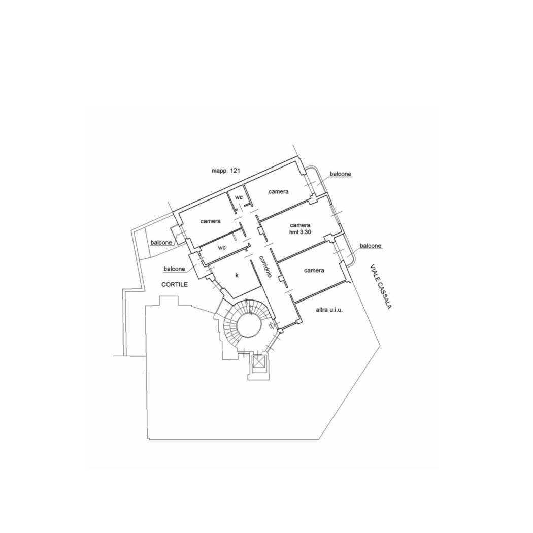 Terreno non edificabile viale Cassala, 11, Milano - planimetria 1