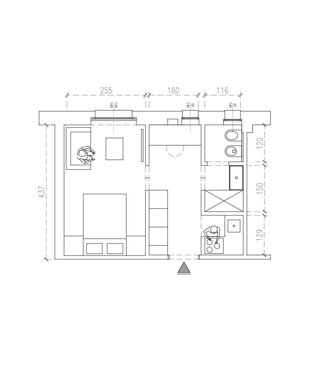 Foto 18 - One-room apartment Via Broni
 
19, Milano - floor plans 1