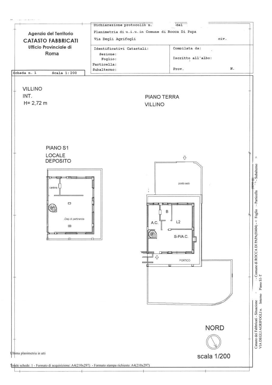 SKM_C250i26052915500 - Four-room apartment Via Degli Agrifogli, Rocca di Papa - floor plans 1