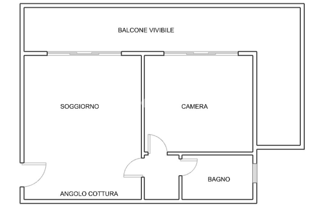 Bilocale Via Paolo II, Albissola Marina - planimetria 1
