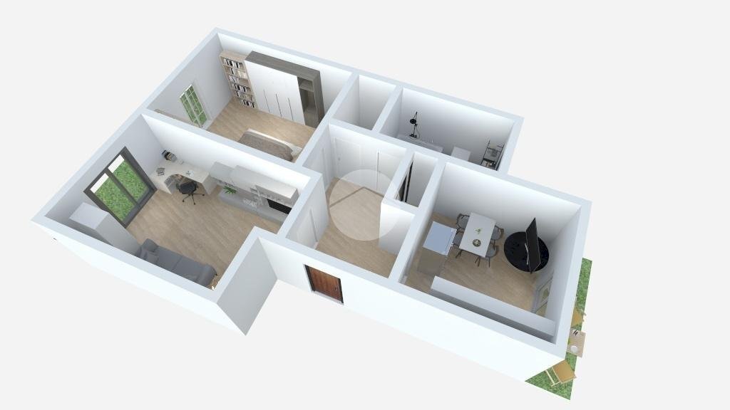 Three-room apartment Via Trento, Piossasco - floor plans 1