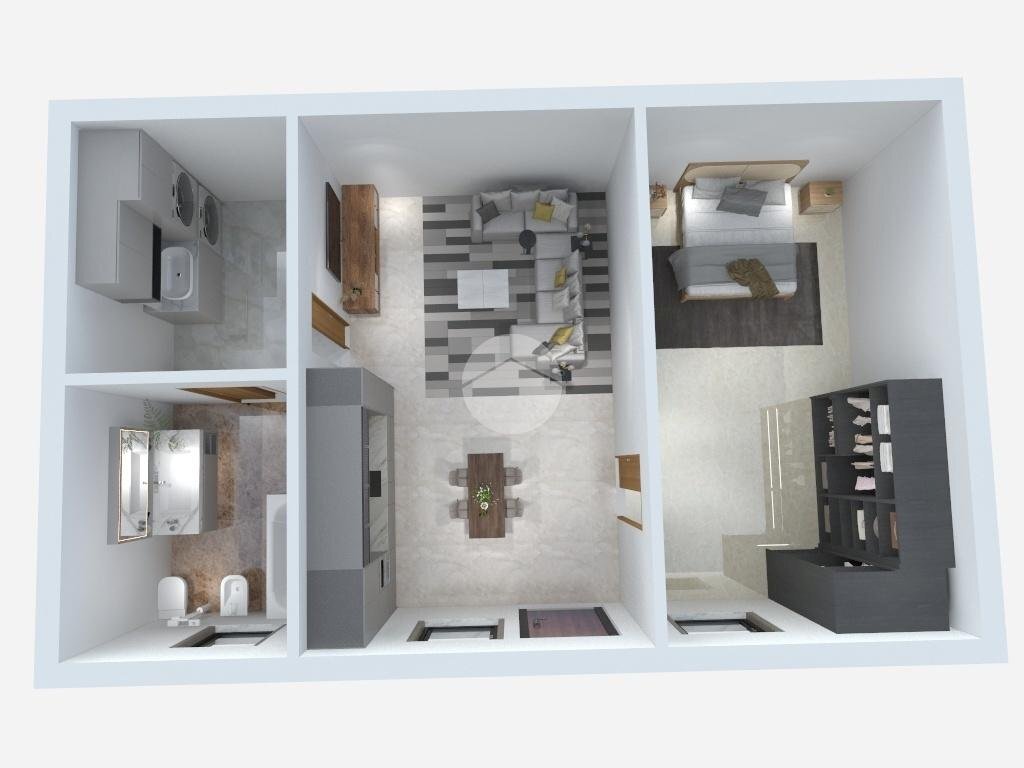 Two-room apartment Via matteotti giacomo, Leini - floor plans 1