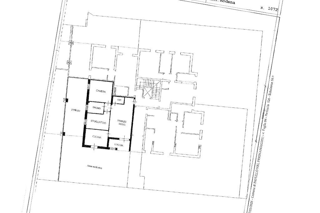 Trilocale Via Vincenzo Bellini, Pavullo nel Frignano - planimetria 1
