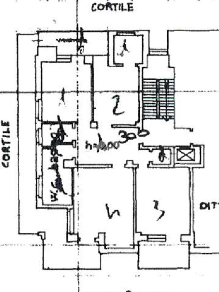 Four-room apartment Corso antony, Collegno - floor plans 1