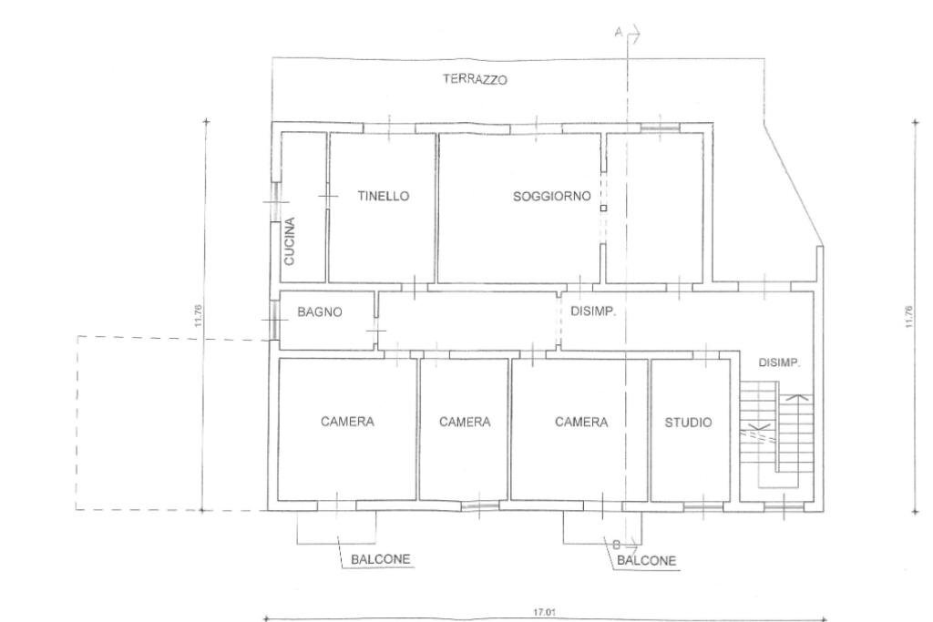 Villa Via Lolli, Vezzano sul Crostolo - planimetria 1