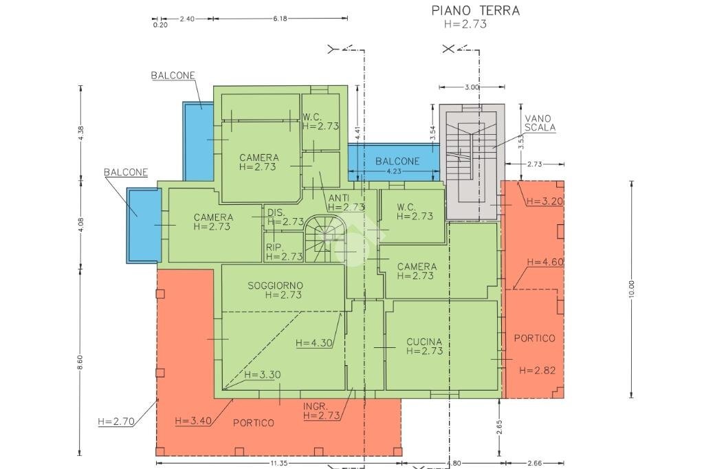 Villa Via Ca' Menghi, San Clemente - floor plans 1