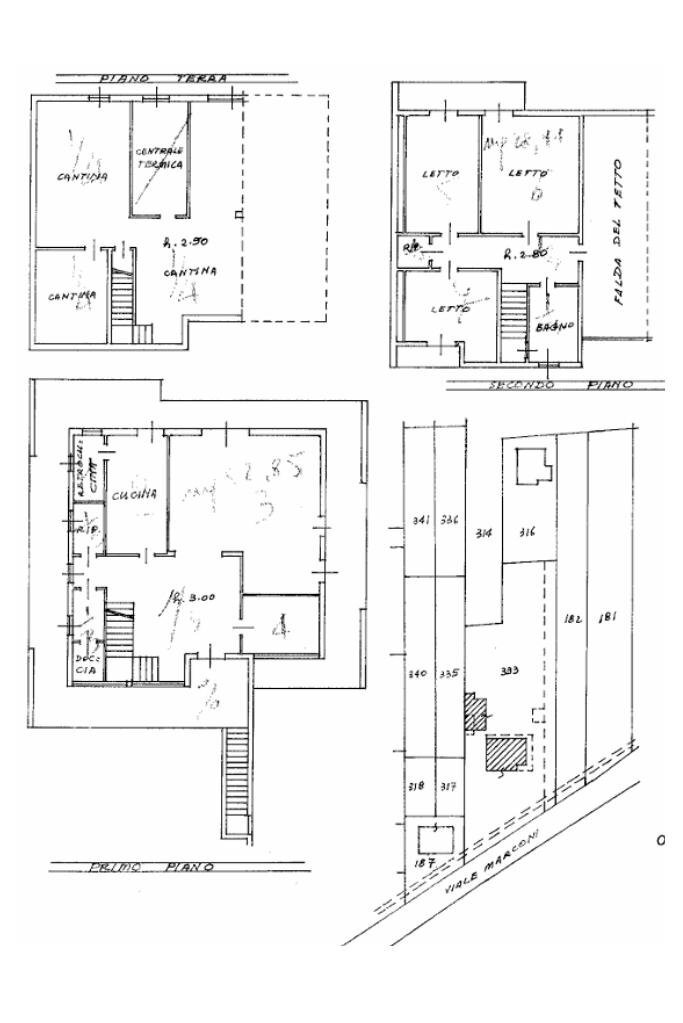 Villa Via Guglielmo Marconi, Cameri - floor plans 1
