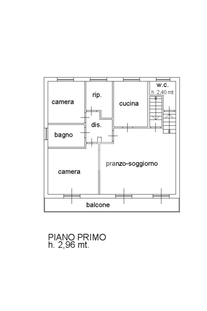 Porzione di casa Via Pietro Micca, Savignano sul Rubicone - planimetria 1