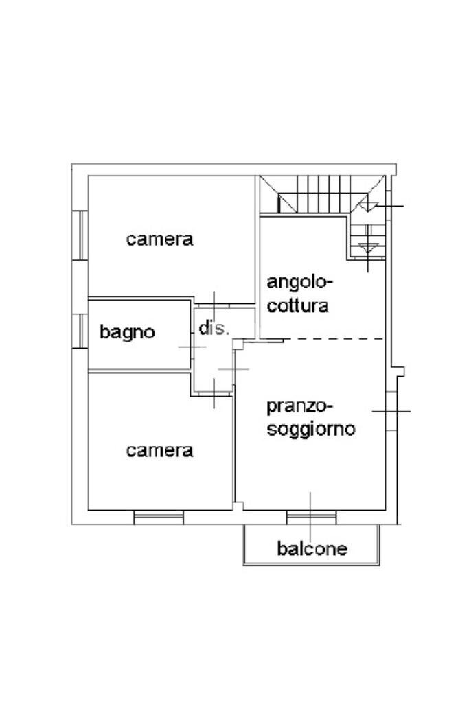 Porzione di casa Via Pietro Micca, Savignano sul Rubicone - planimetria 1