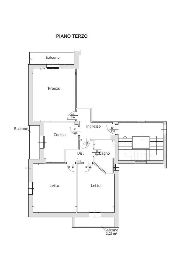 Trilocale Via E. Fermi, Modena (zona San Faustino) - planimetria 1