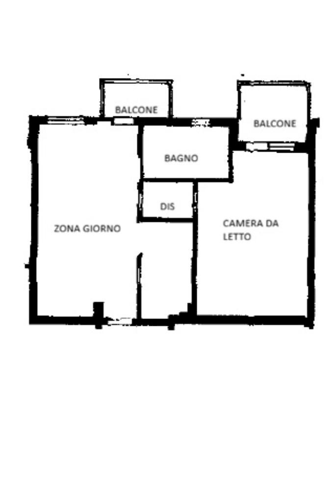 Two-room apartment Via Nenni, Cesena - floor plans 1