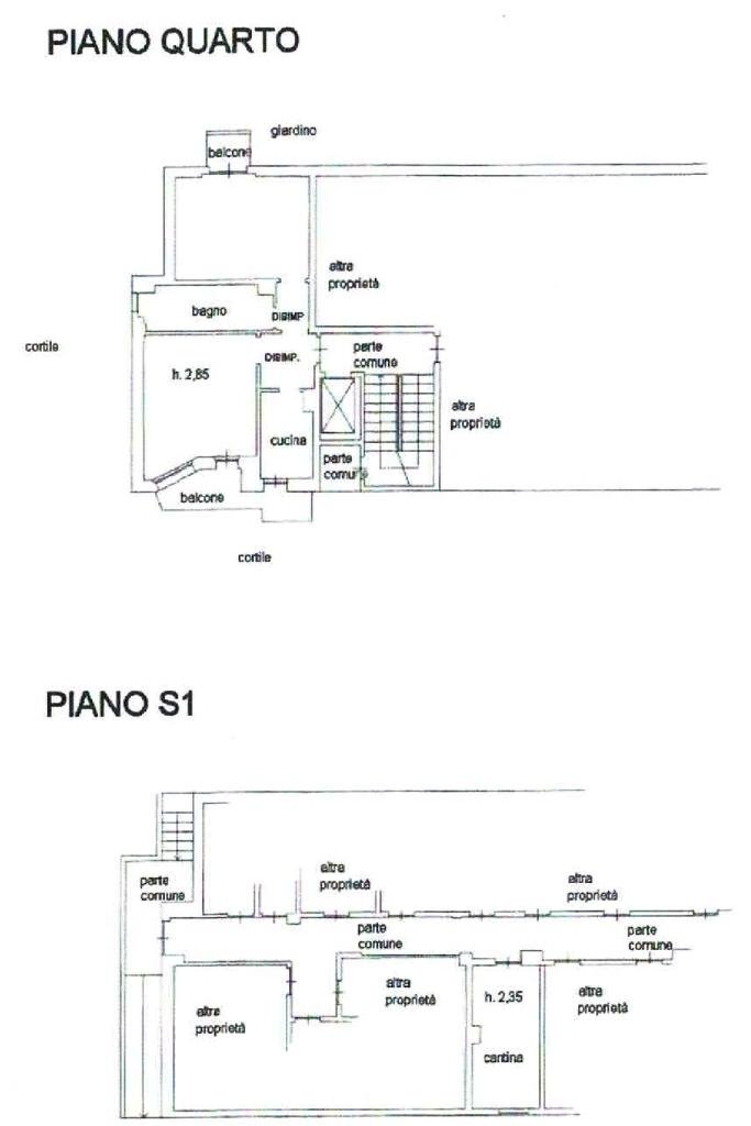 Bilocale Via Teano, Milano (zona Comasina) - planimetria 1
